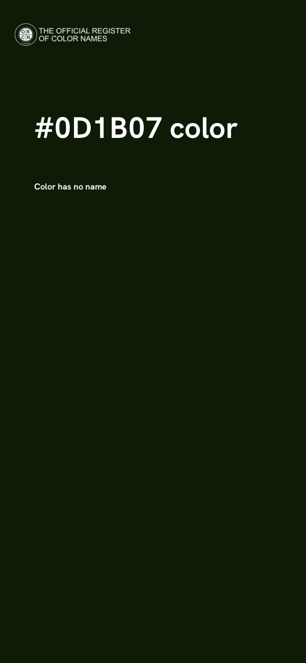#0D1B07 color image