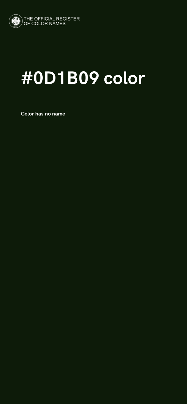 #0D1B09 color image