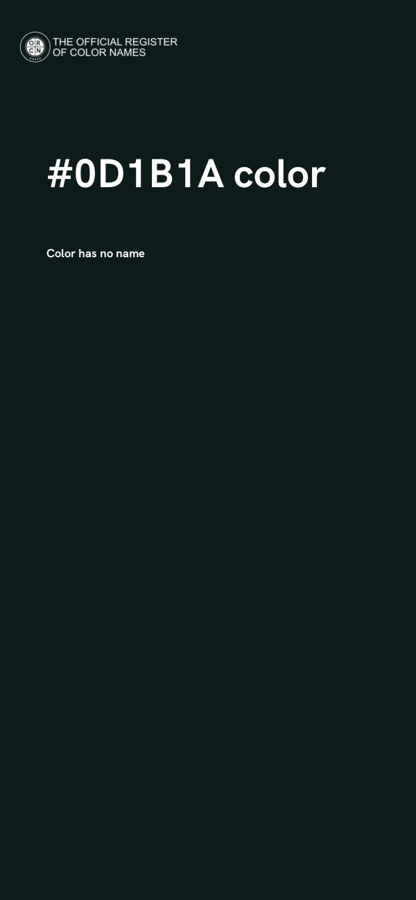 #0D1B1A color image