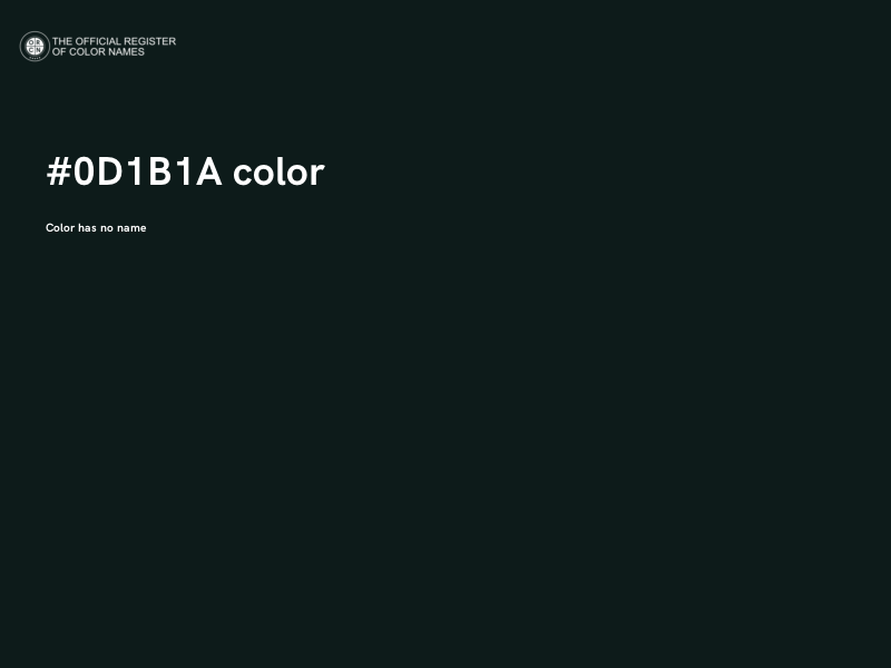 #0D1B1A color image