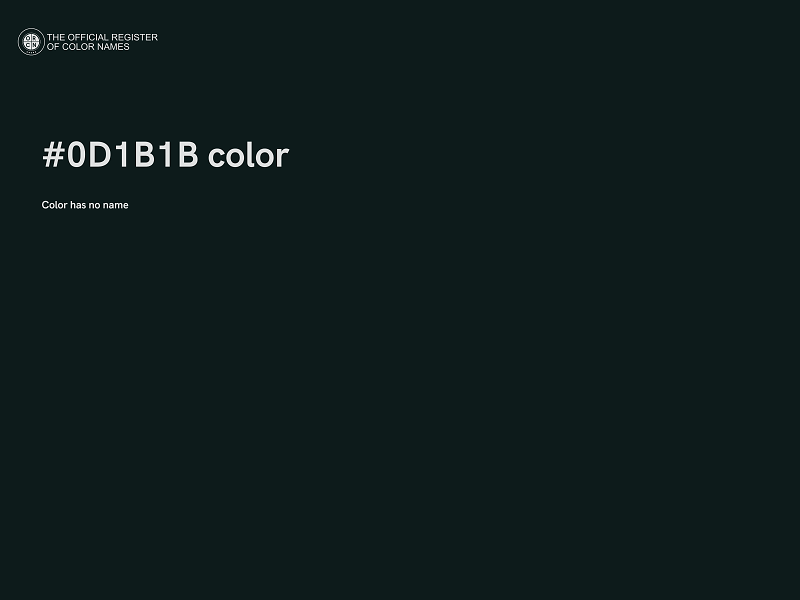 #0D1B1B color image