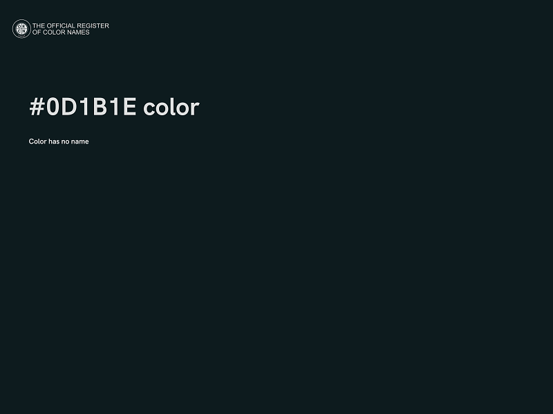 #0D1B1E color image