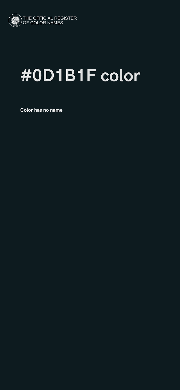 #0D1B1F color image