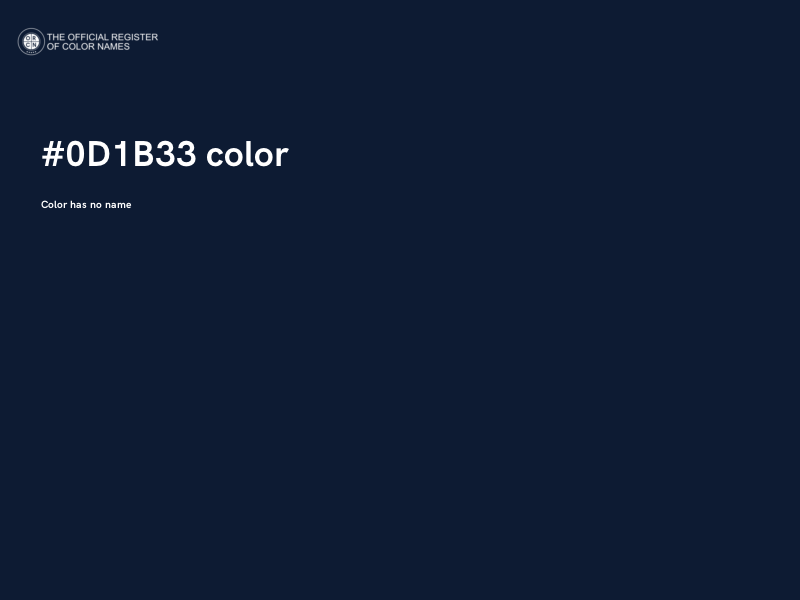#0D1B33 color image