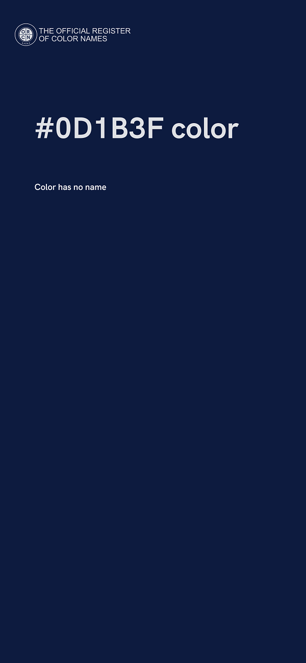 #0D1B3F color image