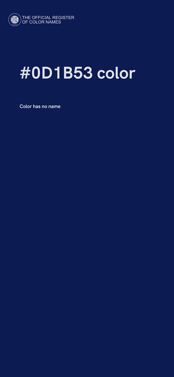 #0D1B53 color image