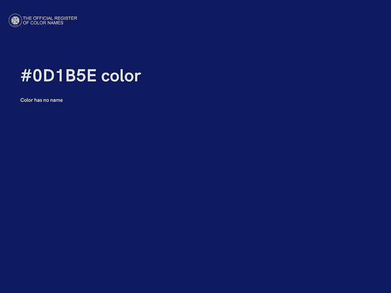 #0D1B5E color image