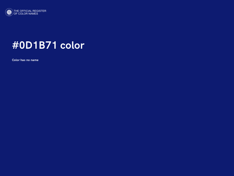 #0D1B71 color image