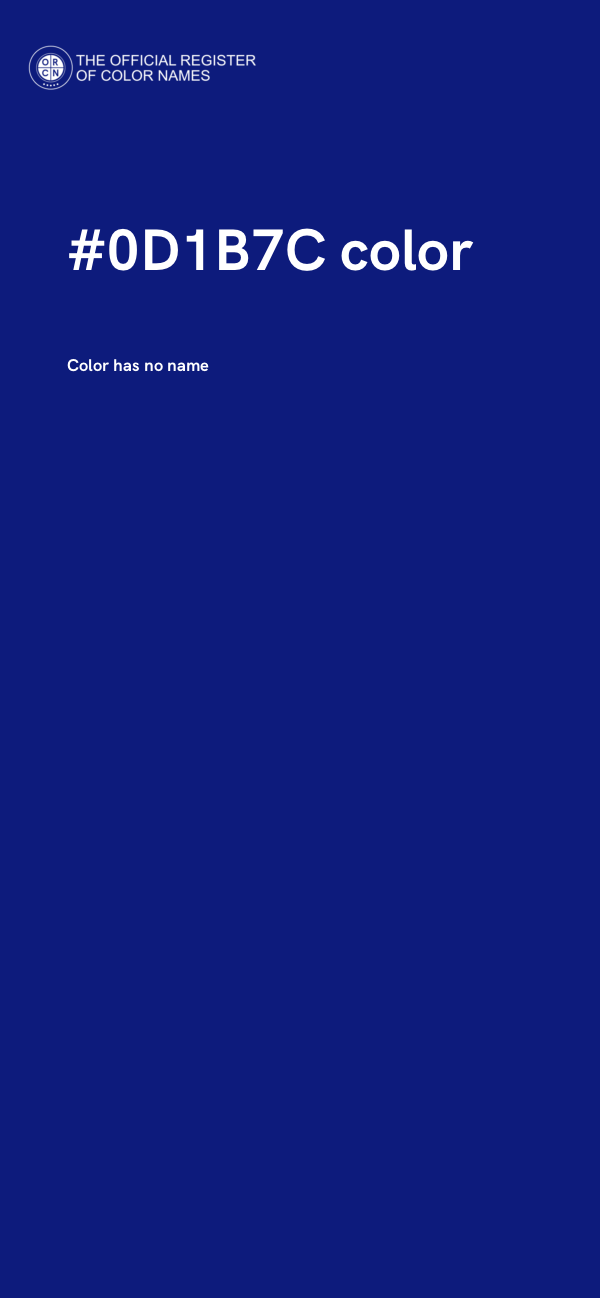 #0D1B7C color image