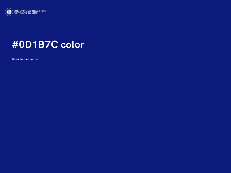 #0D1B7C color image
