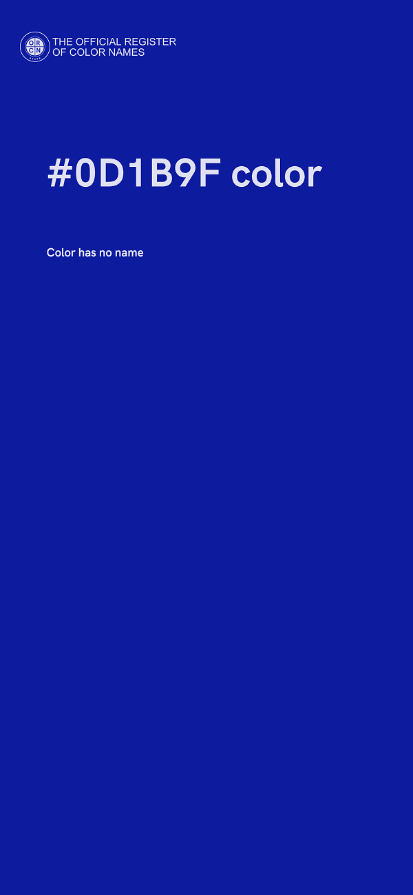 #0D1B9F color image