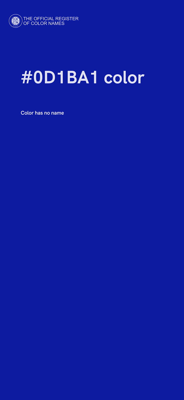 #0D1BA1 color image