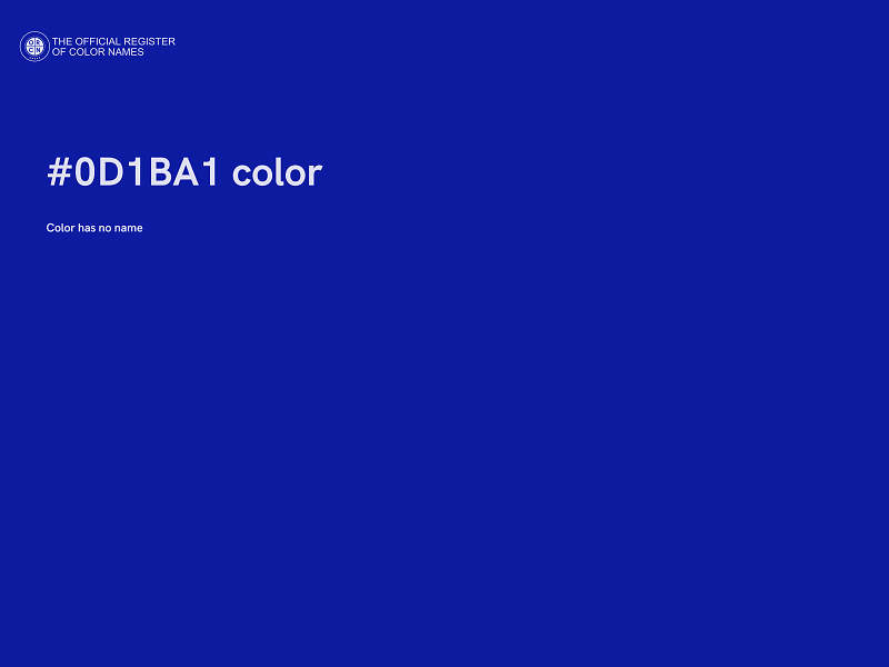 #0D1BA1 color image