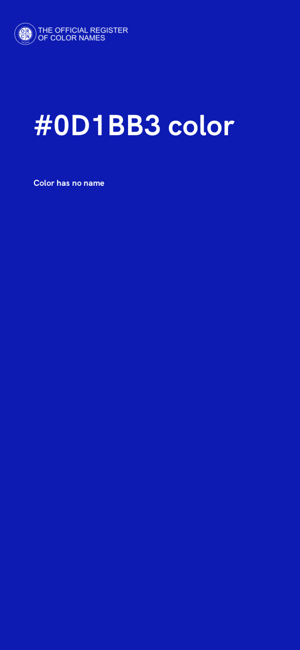 #0D1BB3 color image