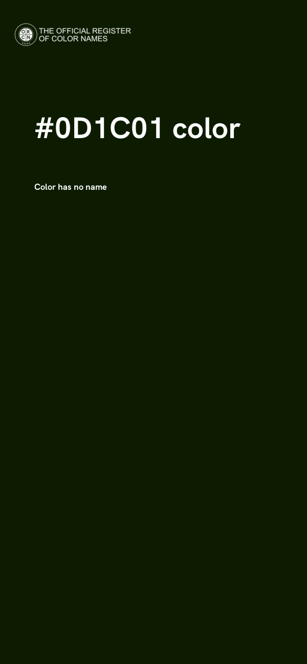 #0D1C01 color image