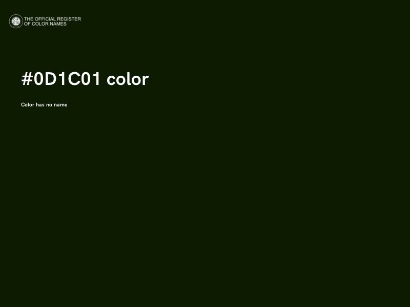 #0D1C01 color image