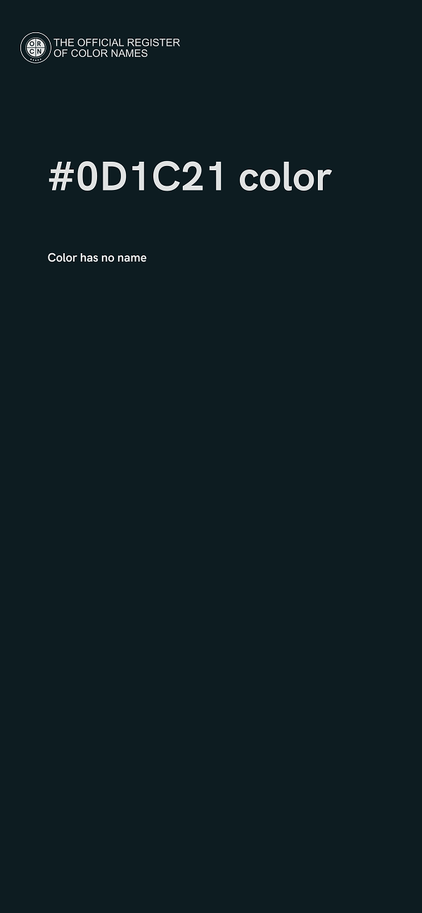 #0D1C21 color image