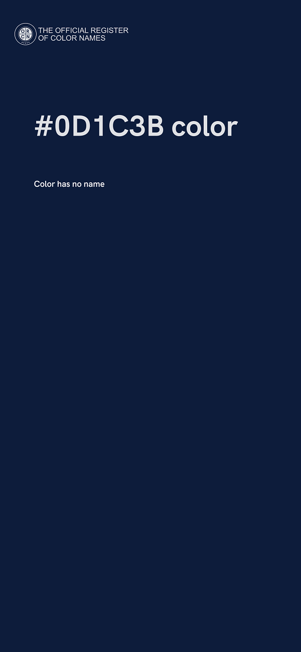 #0D1C3B color image