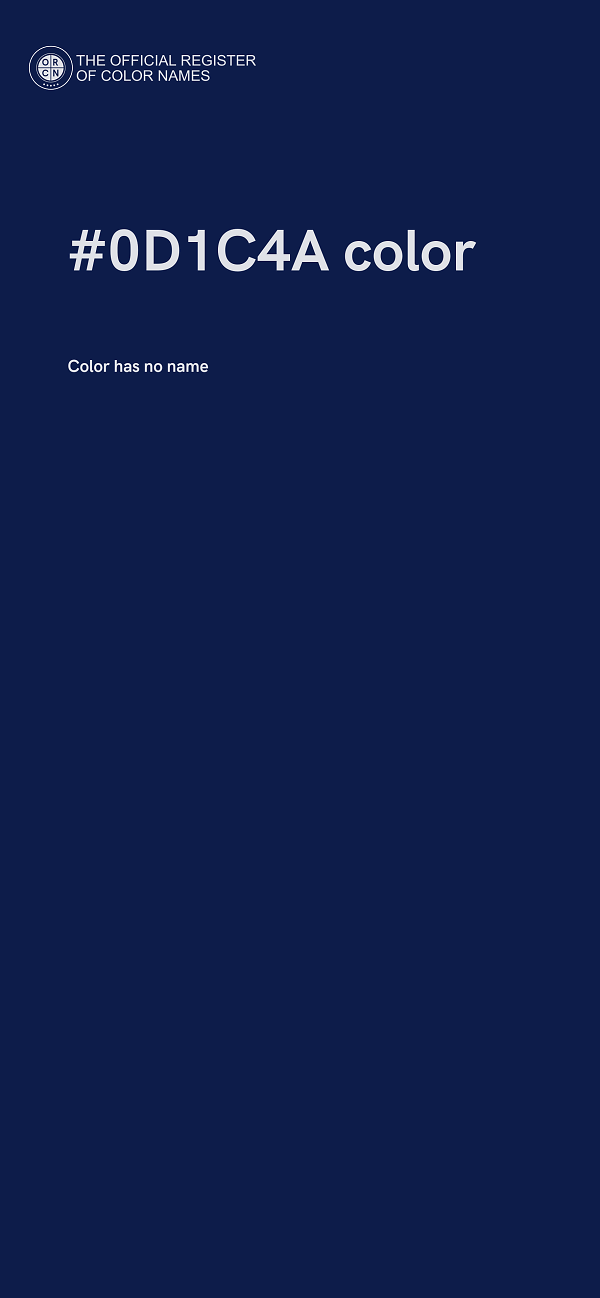 #0D1C4A color image