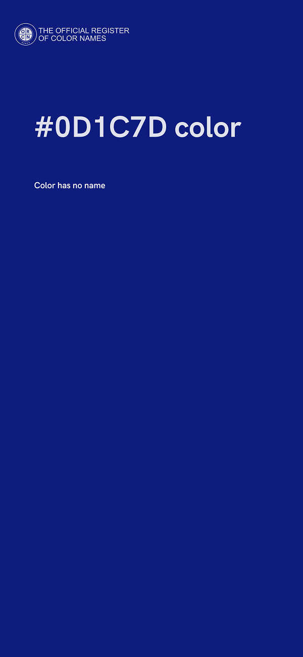 #0D1C7D color image