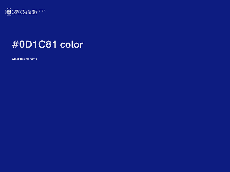 #0D1C81 color image