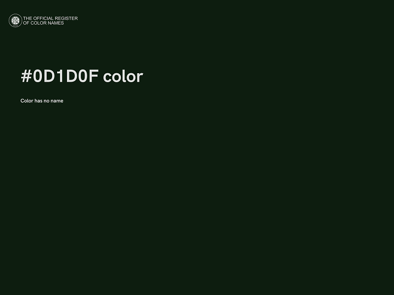 #0D1D0F color image