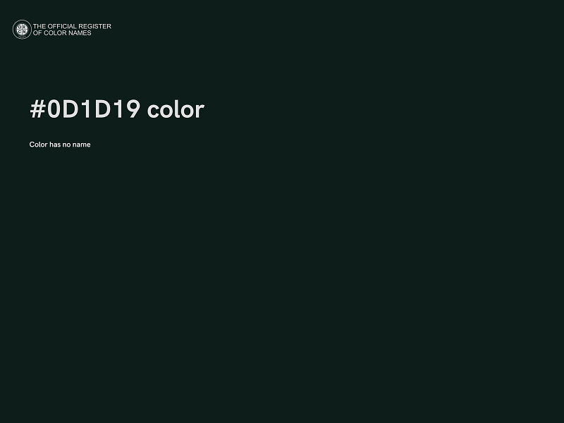 #0D1D19 color image