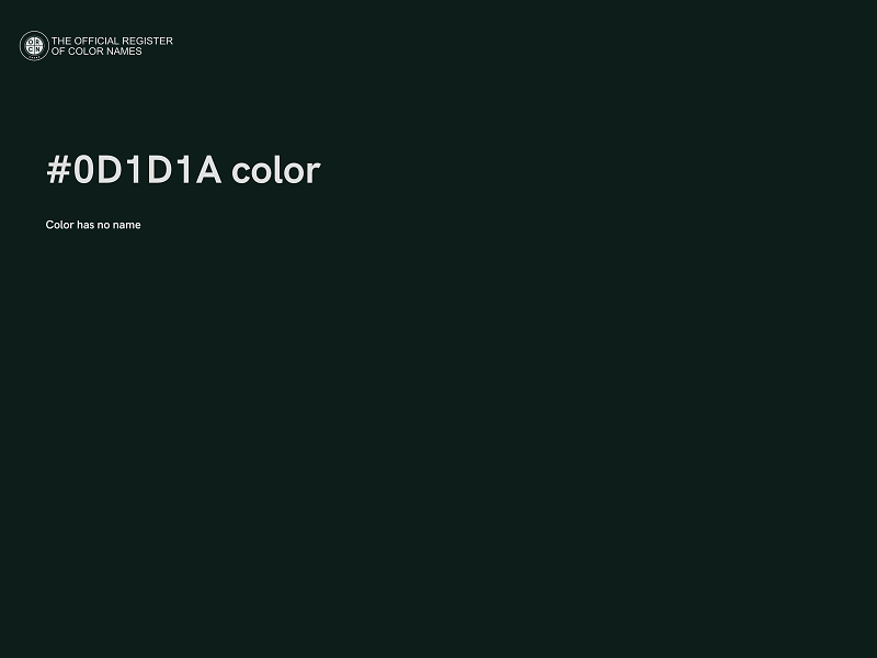 #0D1D1A color image