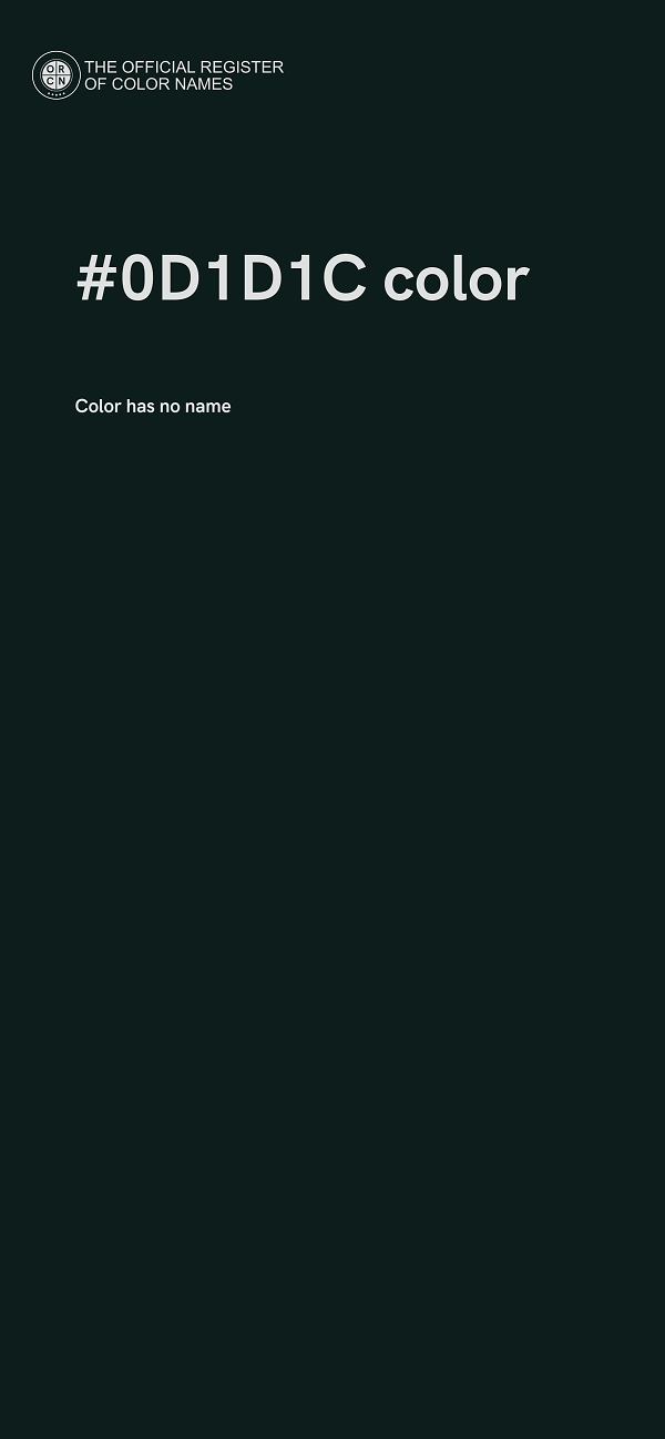 #0D1D1C color image