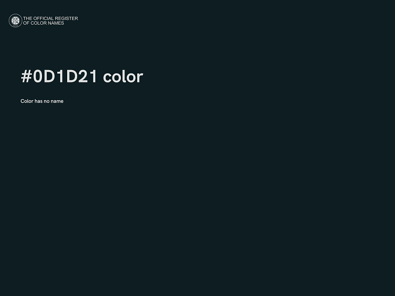 #0D1D21 color image