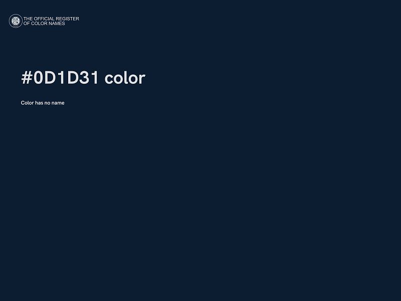 #0D1D31 color image
