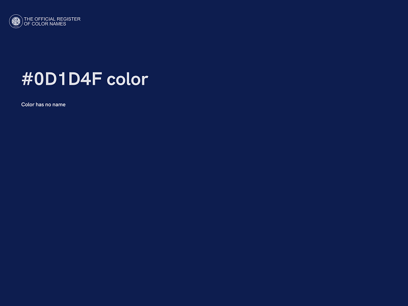 #0D1D4F color image