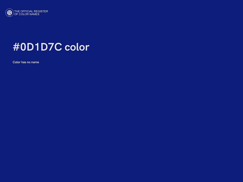 #0D1D7C color image