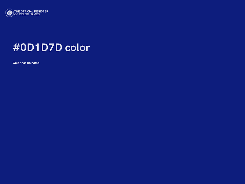 #0D1D7D color image