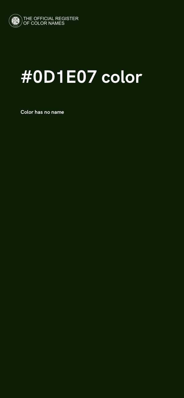 #0D1E07 color image