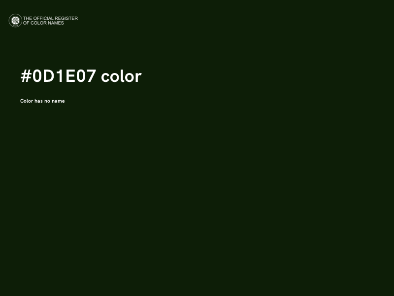 #0D1E07 color image