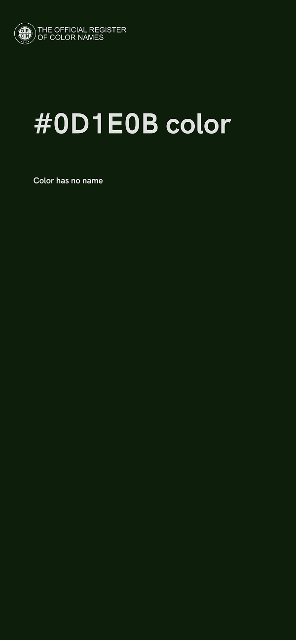#0D1E0B color image