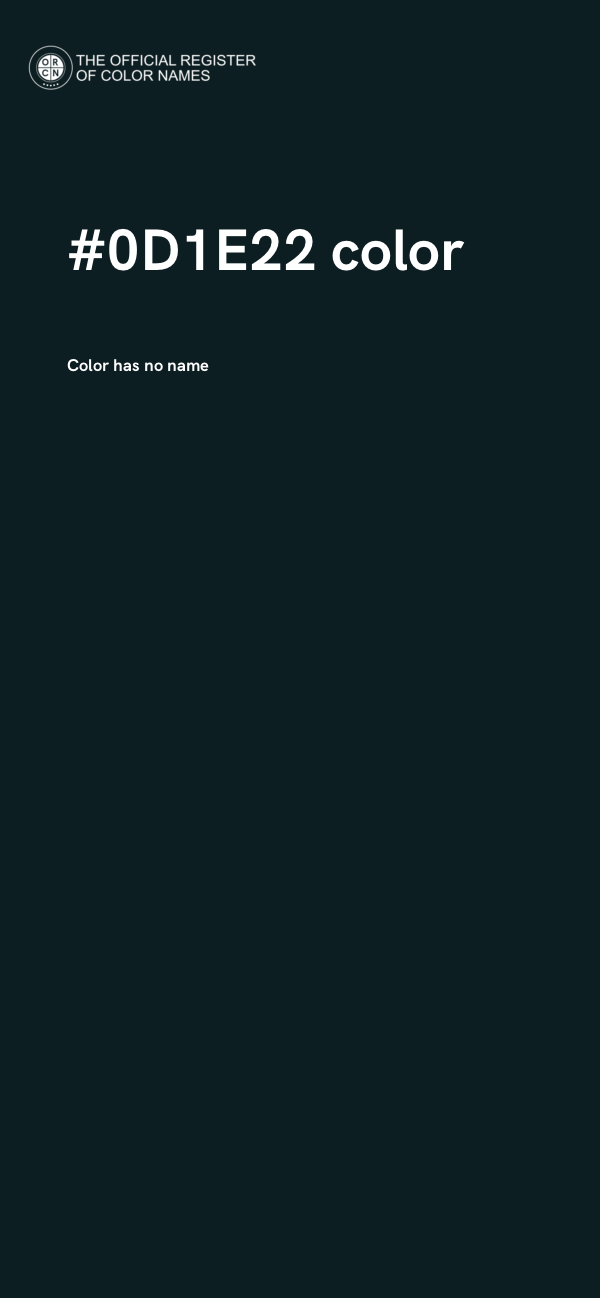 #0D1E22 color image
