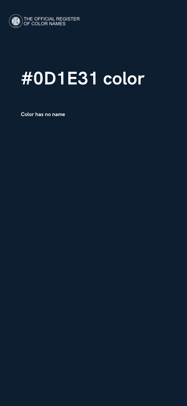 #0D1E31 color image