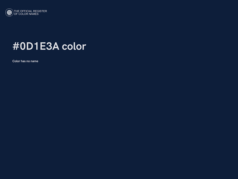 #0D1E3A color image