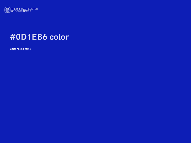 #0D1EB6 color image