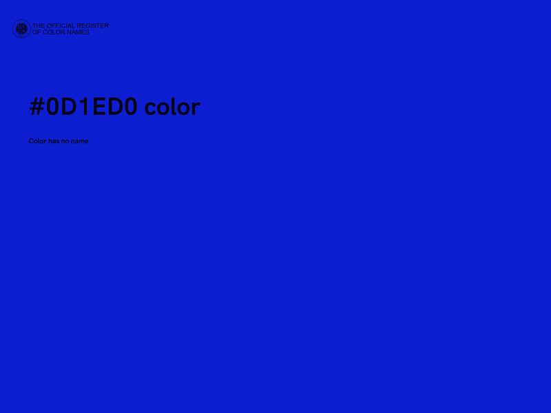 #0D1ED0 color image