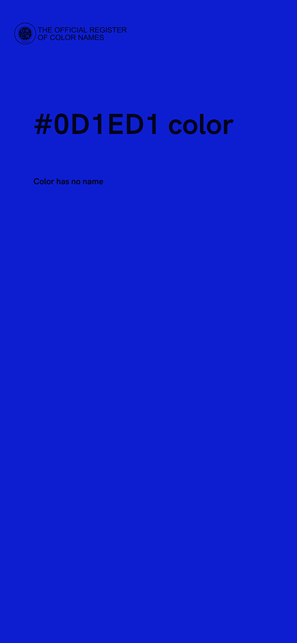#0D1ED1 color image