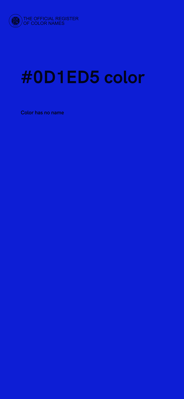 #0D1ED5 color image