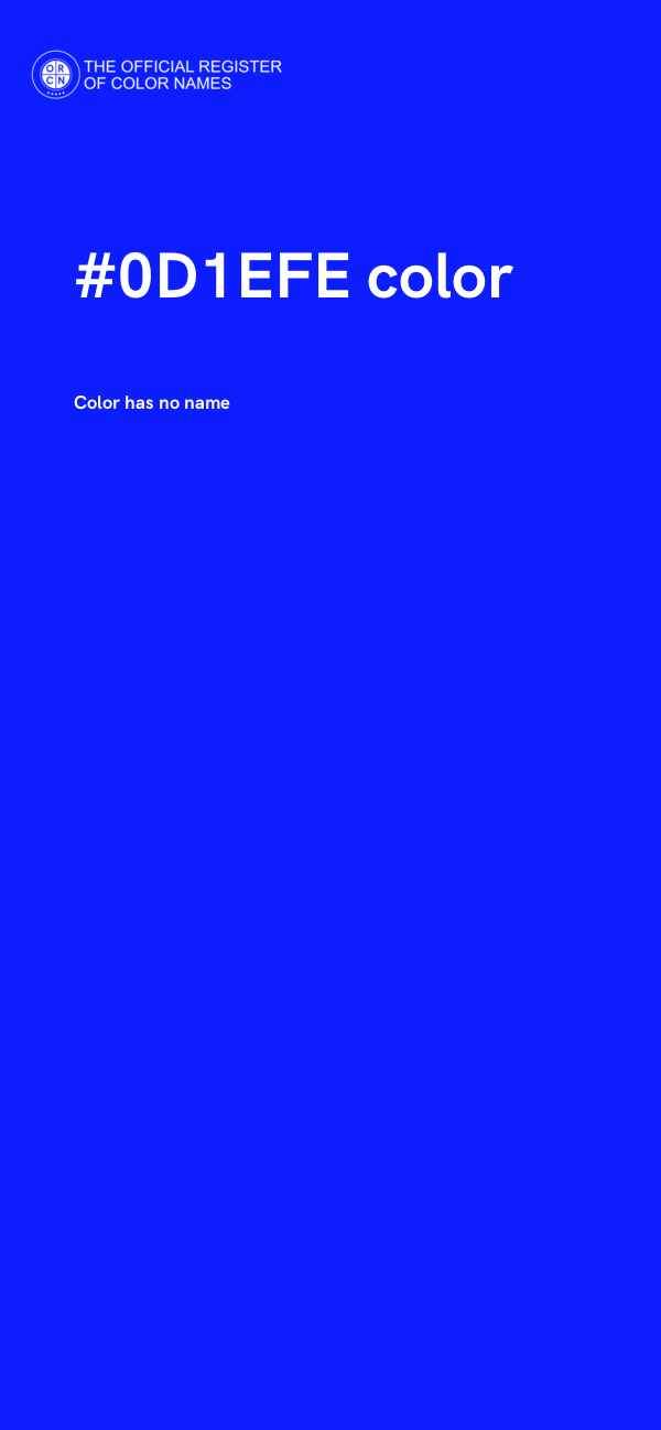 #0D1EFE color image