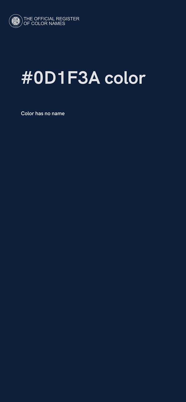 #0D1F3A color image