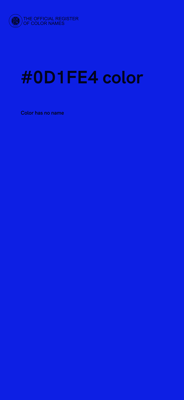 #0D1FE4 color image