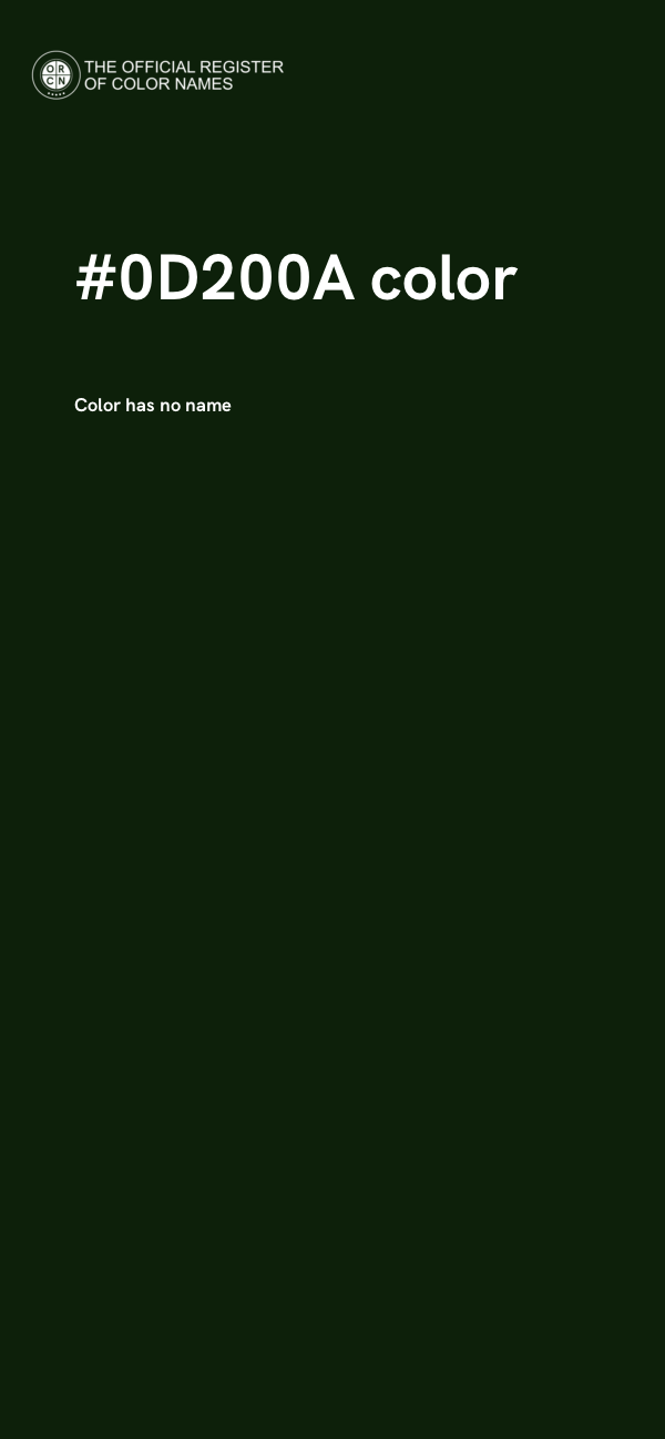 #0D200A color image