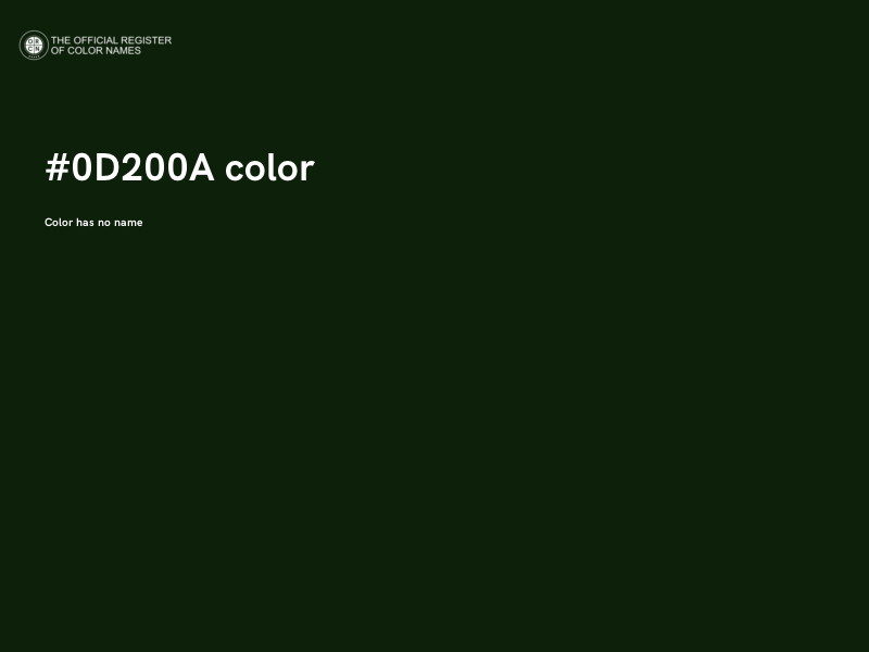 #0D200A color image