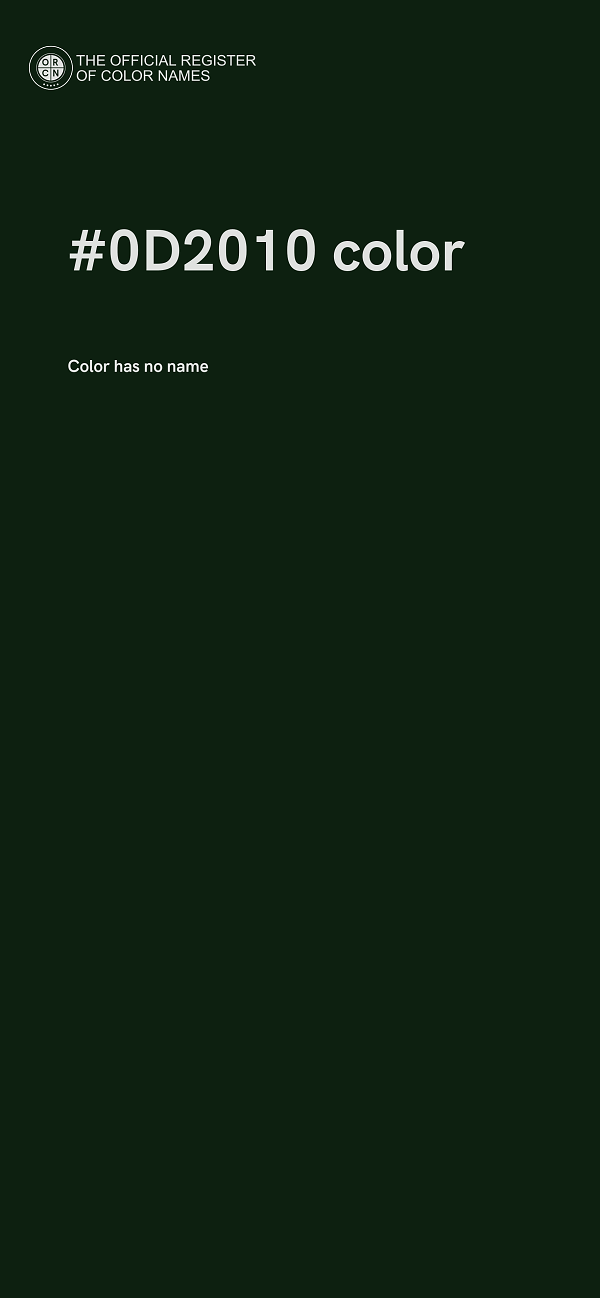 #0D2010 color image
